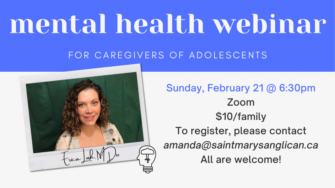Mental Health Webinar for Caregivers of Adolescents